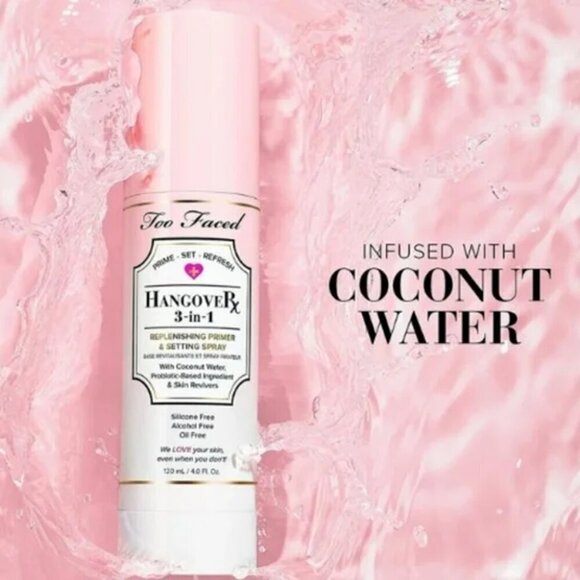 TOO FACED Hangover Rx 3-In-1 Replenishing Primer & Setting Spray NEW in Box - Picture 6 of 13